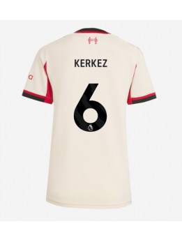 Liverpool Milos Kerkez #6 Replika Borta Kläder Dam 2025-26 Kortärmad